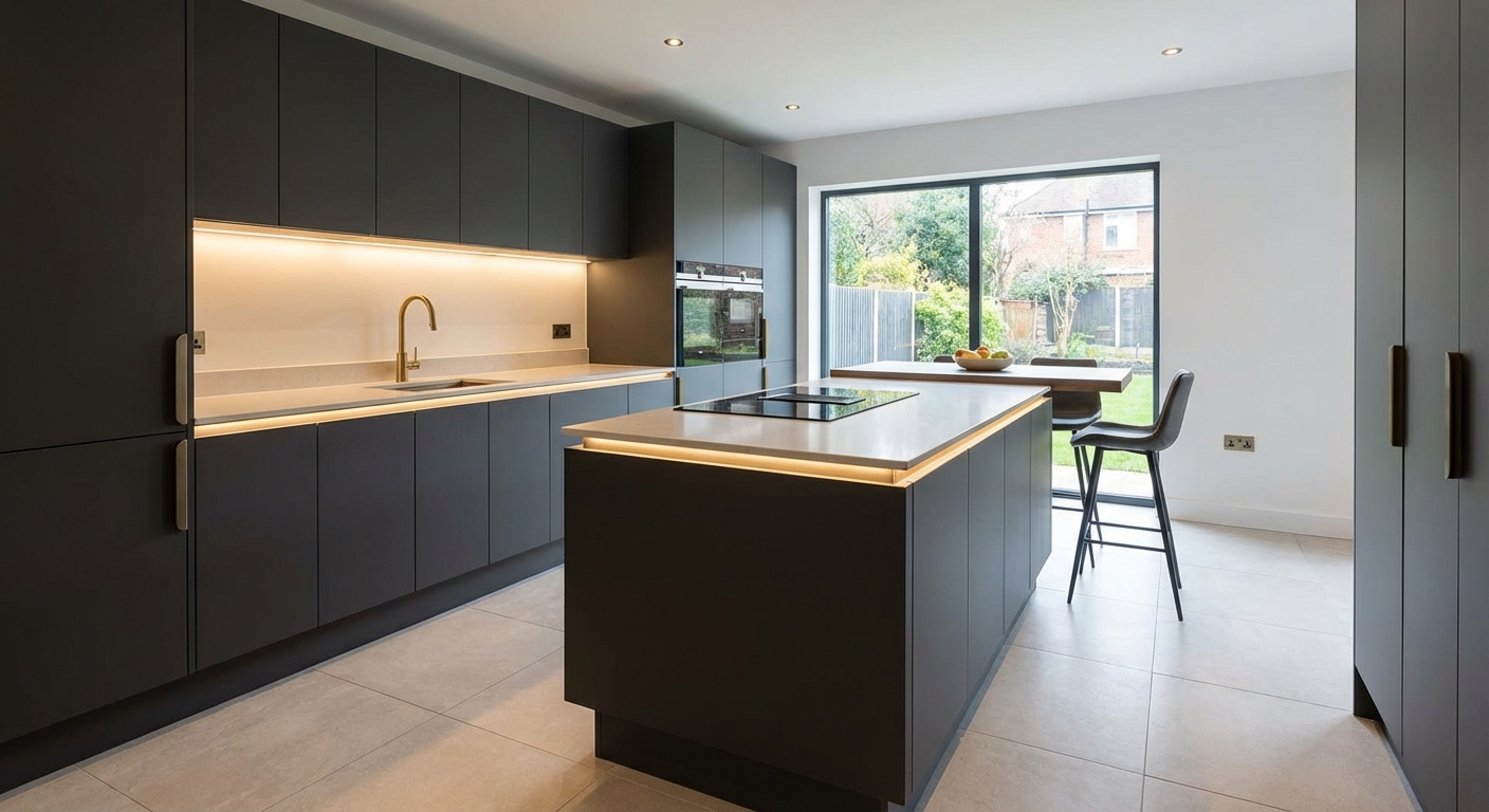 Modern J Pull kitchen